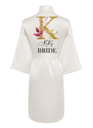 Personalized Polyester Bridesmaid Bride Mom Women Robes Personalized Robes [MR0013]