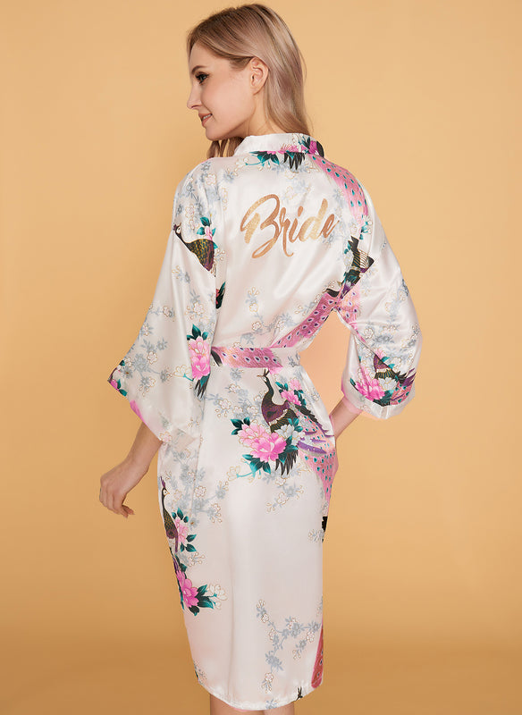 Non-personalized Floral Soft & Silky Bridesmaid Robes [MR0003]
