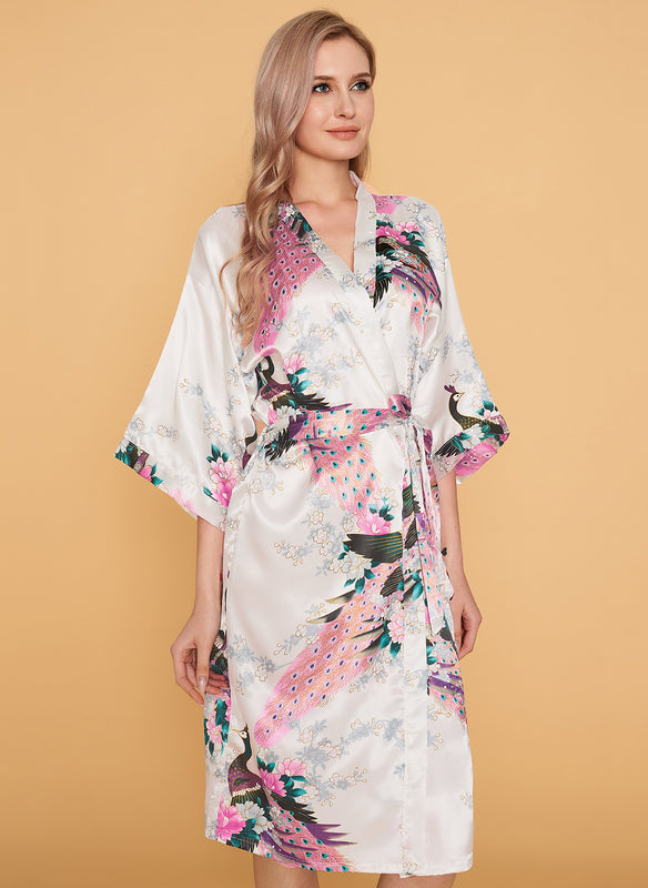 Non-personalized Floral Soft & Silky Bridesmaid Robes [MR0003]